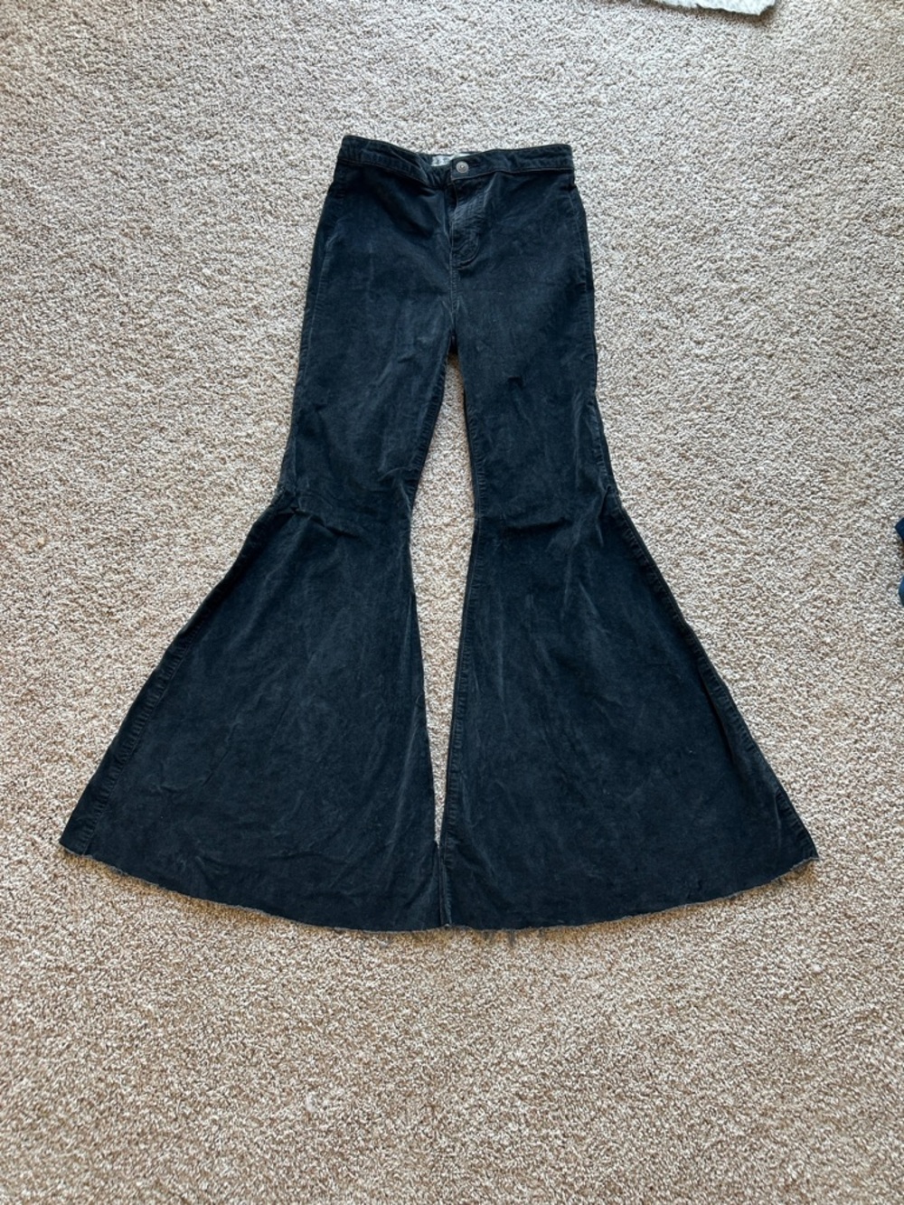 We The Free Black Corduroy Extreme Flare Pants